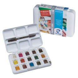 Pocketbox plastique aquarelle Van Gogh de 12 + 3 demi-godets