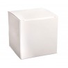 Boîtes pliantes blanches en carton 7,5x7,5cm x12pcs