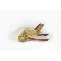 Urne avion en papier maché