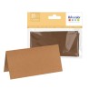 Lot de 50 marque-places couleur kraft 100x50mm