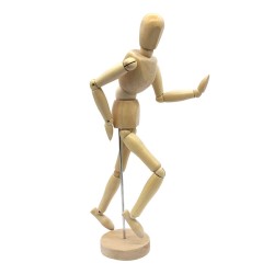 Mannequin articulé en bois Unisexe