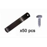 Tournettes pour châssis et cadre 50mm + vis - Sachet de 50