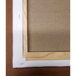 Châssis entoilé en polycoton supérieur à grain moyen 398 g/m²