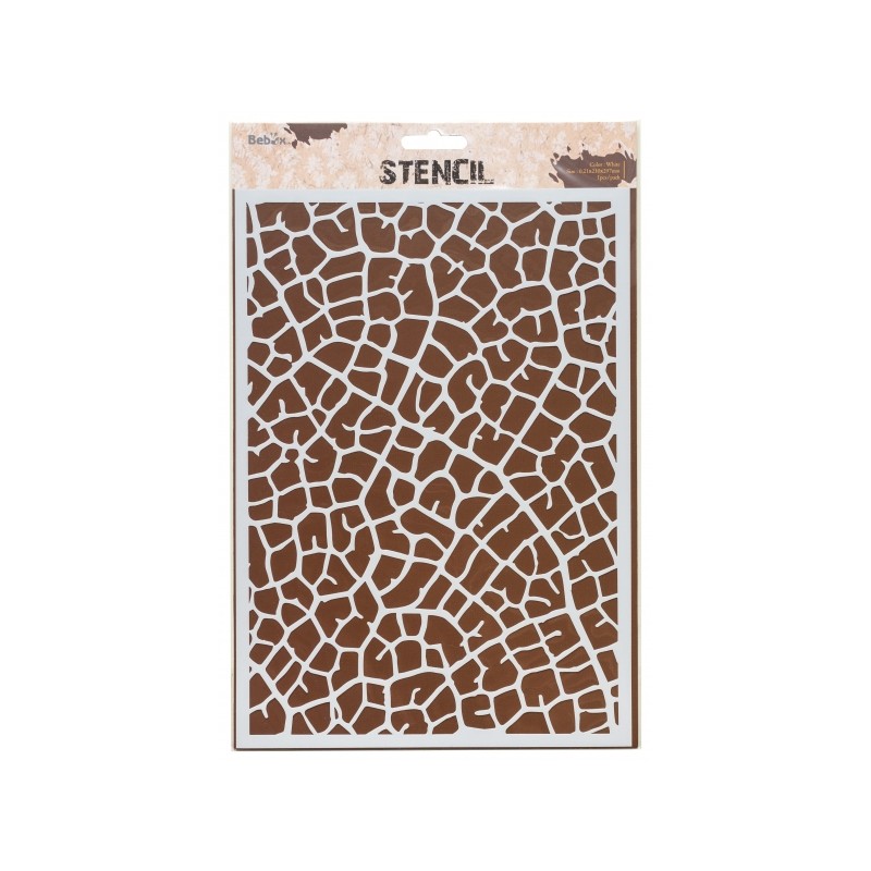 Pochoir à texture Veinage de feuille - A4