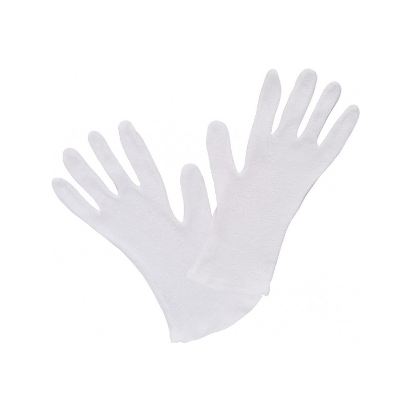 Gants blanc en coton (la paire)