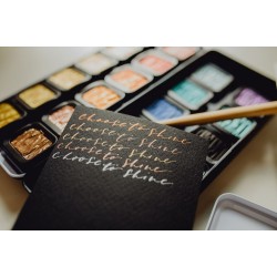 Boîte métal de 24 couleurs aquarelle Finetec