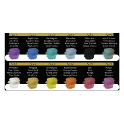 Boîte métal de 12 couleurs aquarelle Finetec