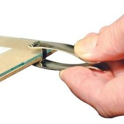 Sachet de 8 pinces à sous verre 20x7 mm + 2 clés