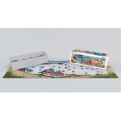 Puzzle 1000 pièces - Panoramique Kombi VW