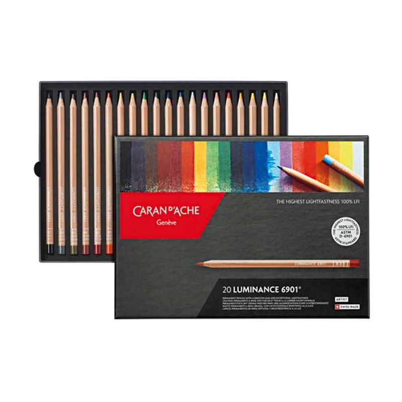 Boite de crayons de couleurs Luminance 6901 Caran d'Ache