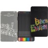 Boîtes métal de crayons de couleur Black Edition