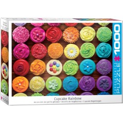 Puzzle 1000 pièces - Cupcake rainbow