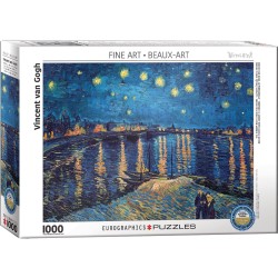 Puzzle 1000 pièces - La nuit étoilée sur le Rhone, de Van Gogh