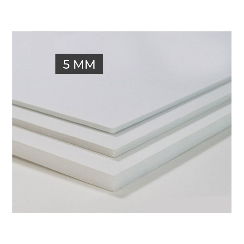 Cartons mousse blanc 5 mm