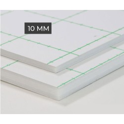 Cartons mousse adhésif blanc 10mm