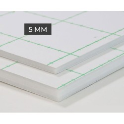 Cartons mousse adhésif blanc 5 mm