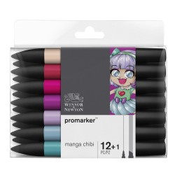 Sets de 12 feutres Promarker Manga + 1 Blender