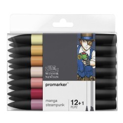 Sets de 12 feutres Promarker Manga + 1 Blender