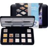 Pocketbox aquarelle Métallisée / Irisée  Van Gogh de 12 demi-godets