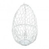Oeuf en treillis métallique ouvrable 13x13x21cm