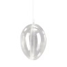 Oeuf en plastique transparent divisible, Ø8cm