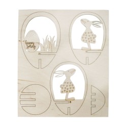 Pièce en bois à inserer oeufs ø10cm, Happy Spring