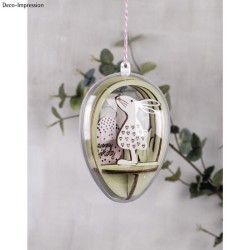 Pièce en bois à inserer oeufs ø10cm, Happy Spring