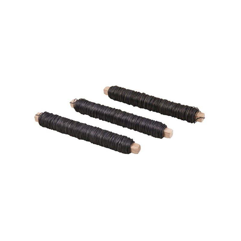 Fil recuit pour fleurs ø0,65mm, 3 rouleaux de 100g