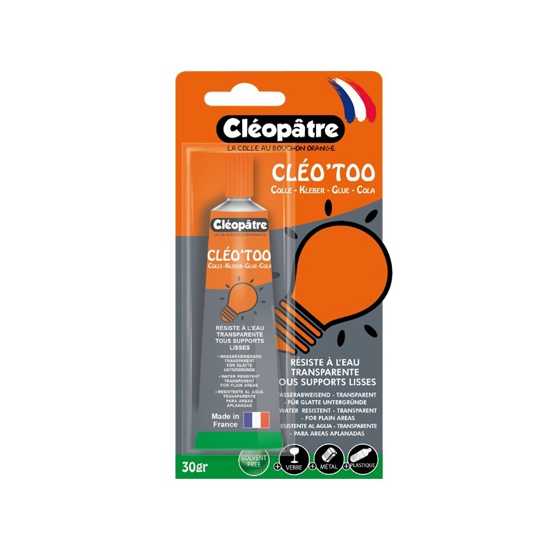 Colle Cléo'Too Cléopâtre tous supports en 30 g, 100 g et 500 g