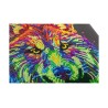 Kit tableau à diamanter Crystal Art 30x30cm - Loup multicolore