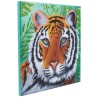 Kit tableau à diamanter Crystal Art 30x30cm - Tigre dans la jungle
