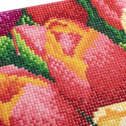 Kit tableau à diamanter Crystal Art 30x30cm - Tulipes
