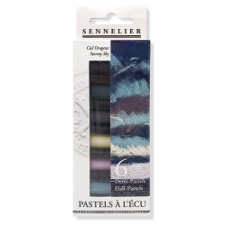 Boite thématique de 6 demi-pastels tendres à l'écu Sennelier