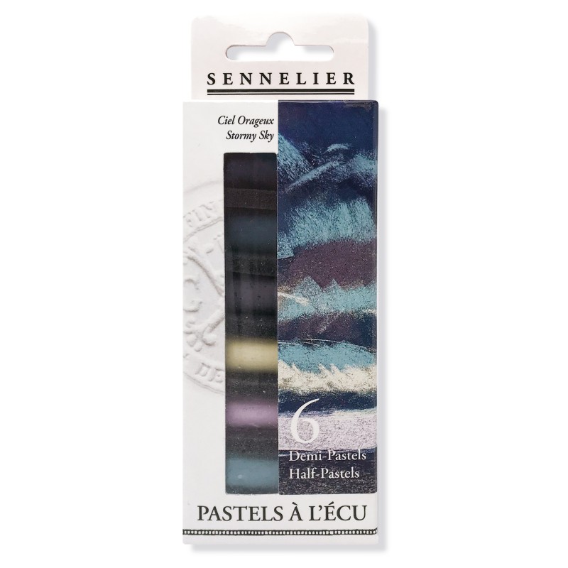 Boite thématique de 6 demi-pastels tendres à l'écu Sennelier