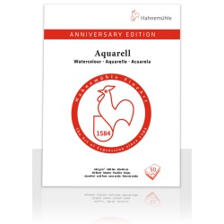 Bloc aquarelle Edition Anniversaire 425 g/m², 50 fls collées