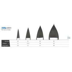 Pinceaux langue de chat Outremer en petit-gris synthétique, série 2349CH