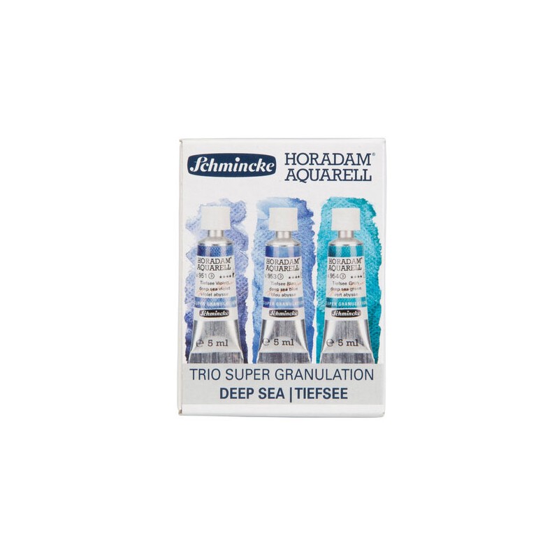 Boîte carton aquarelle Horadam Super Granulation x3 tubes de 5ml