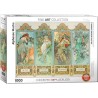 Puzzle 1000 pièces - Les quatres saisons de Mucha