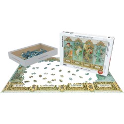 Puzzle 1000 pièces - Les quatres saisons de Mucha