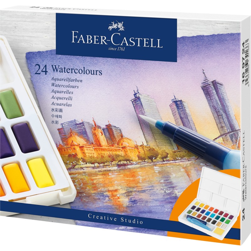 Sets d'aquarelle en demi-godets Creative Studio