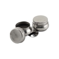 Godets à palette en métal avec couvercle  ø5 cm