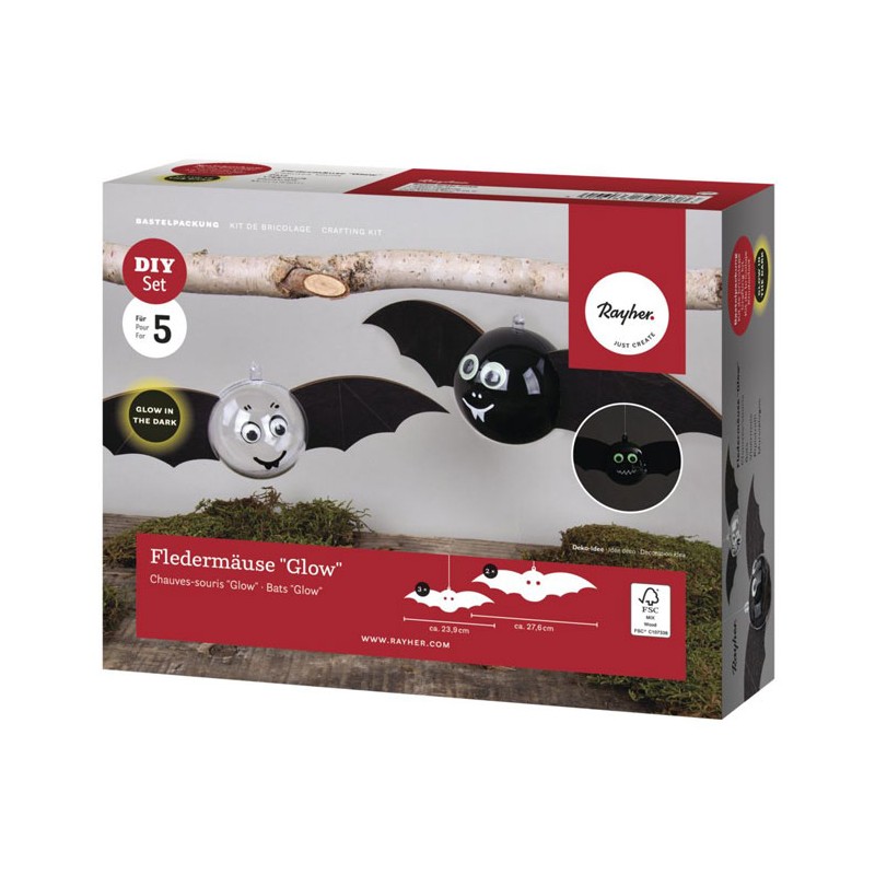 Kit de bricolage DIY: Chauve-souris phosphorescentes