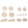 Miniatures en bois assorties Automne x14pcs