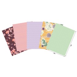 Pochette Décopatch Pocket n°25, 5 feuilles 30x40 cm assorties