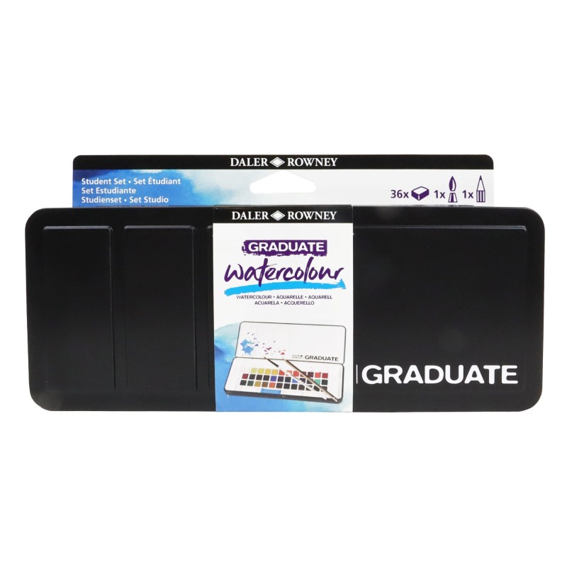 Set de voyage aquarelle Graduate x36 1/2 godets