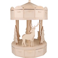 Calendrier de l'Avent Manège Let It Snow - 41x28x28 cm