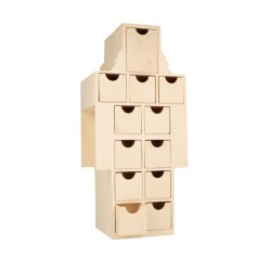 Calendrier de l'Avent Casse-noisette - 38x17x12.5 cm