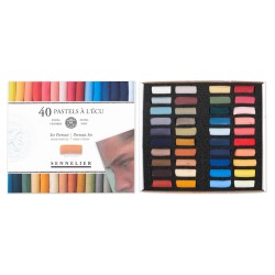 Boîte de demi-pastels tendres à l'écu Sennelier