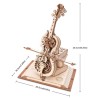Maquette 3D en bois - Violon musical mécanique 