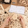 Maquette 3D en bois - Horloge pendule hibou